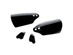 Black motorcycle fender and mounting brackets for Revelry Motorcycles.