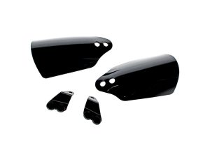 Black motorcycle fender and mounting brackets for Revelry Motorcycles.