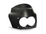 Black motorcycle helmet with aerodynamic design and clear face shield for Revelry Motorcycles Australia.