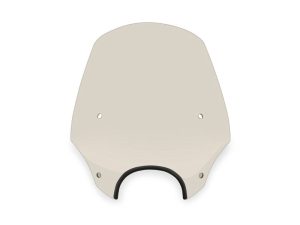 Clear motorcycle windscreen compatible with Revelry Motorcycles for enhanced visibility and protection.