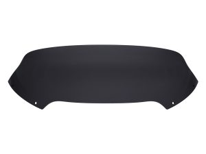 Black motorcycle windscreen for Revelry Motorcycles, Australian motorcycle accessories, touring wind deflector.
