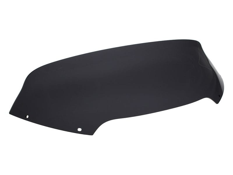 Black motorcycle windshield for Revelry motorbikes.