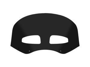 Black motorcycle mask for Revelry Motorcycles protection and style.
