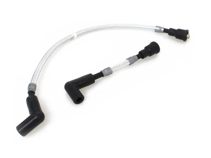 Ignition Leads - Sterling Chromite. Fits Softail 1984-1999 Flexible motorcycle throttle cable with black rubber ends, suitable for revocation bikes.