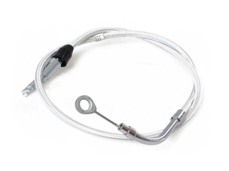 41in. Quick Connect Upper Clutch Cable - Sterling Chromite. Fits Most Touring 2021-2024 Silk braided motorcycle oil line with fittings for Revelry Motorcycles.