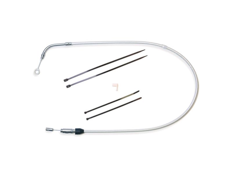 High performance motorcycle brake line kit with stainless steel braided hoses for Revelry Motorcycles.