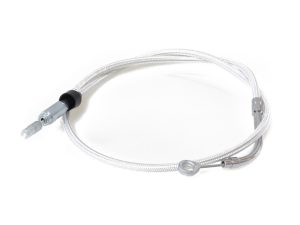 Flexible motorcycle brake or clutch hydraulic hose with fittings for Revelry Motorcycles.