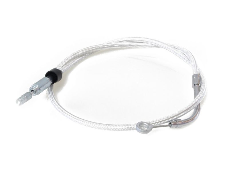 Flexible motorcycle brake or clutch hydraulic hose with fittings for Revelry Motorcycles.