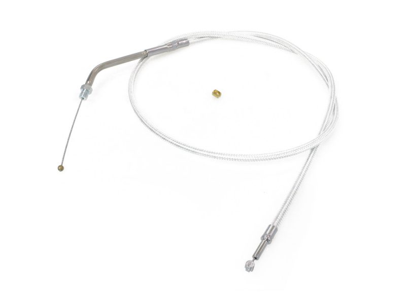 Metal motorcycle speedometer cable, requiring easy installation and durable performance.