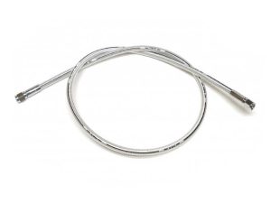Flexible stainless steel brake or clutch cable for motorcycles and bikes.