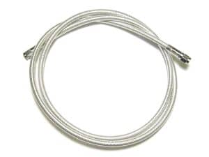 High-quality stainless steel motorcycle brake line for Revelry Motorcycles.
