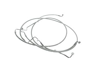 High-quality motorcycle brake lines for Revelry Motorcycles, durable stainless steel braided hoses.