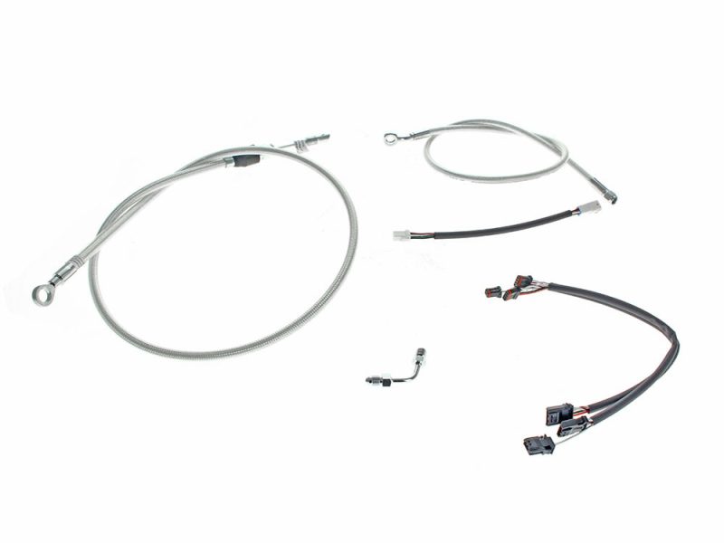 Sterling Chromite Cable Kit. Suits 16in. Ape Hangers on Breakout 2018-2024 Flexible motorcycle brake and clutch cable replacement kit for Revelry Motorcycles.