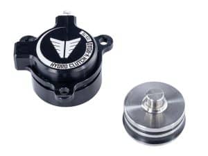 Hydro clutch reservoir cap for motorcycle maintenance and upgrades. High-quality, durable motorcycle accessories.
