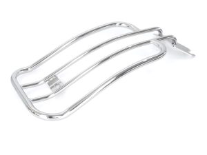 Chrome motorcycle luggage rack for Revelry Motorcycles Australia.