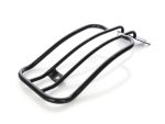 Black motorcycle luggage rack for Harley Davidson bikes - Revelry Motorcycles Australia.