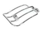 Chrome motorcycle footpeg guard for Revelry Motorcycles Australian riders.