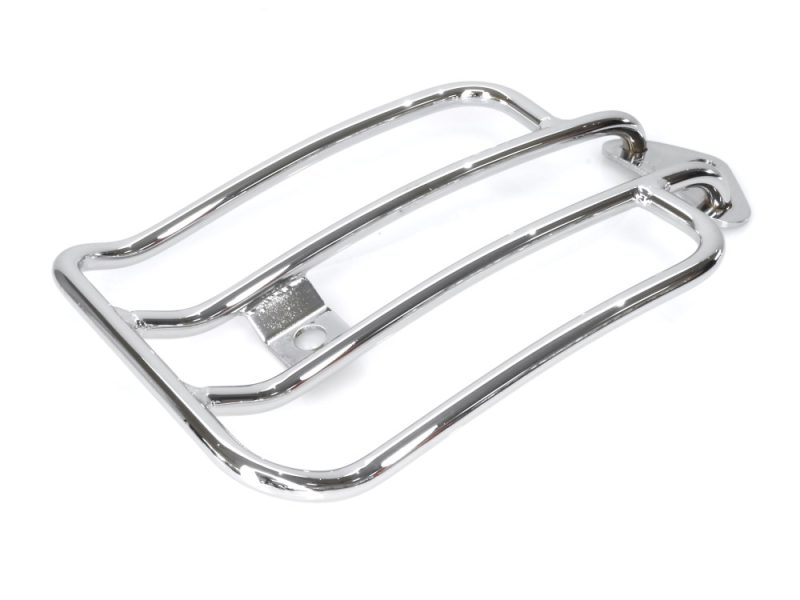 Chrome motorcycle footpeg guard for Revelry Motorcycles Australian riders.