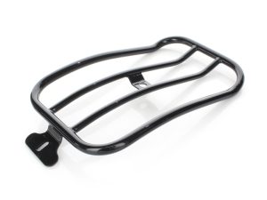 Heavy-duty black motorcycle rear luggage rack for Revelry Motorcycles Australia.