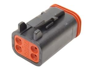 High-tech motorcycle electrical connector for Revelry Motorcycles components.