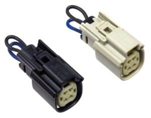 Flexible motorcycle electrical connectors for Revelry Motorcycles accessories.