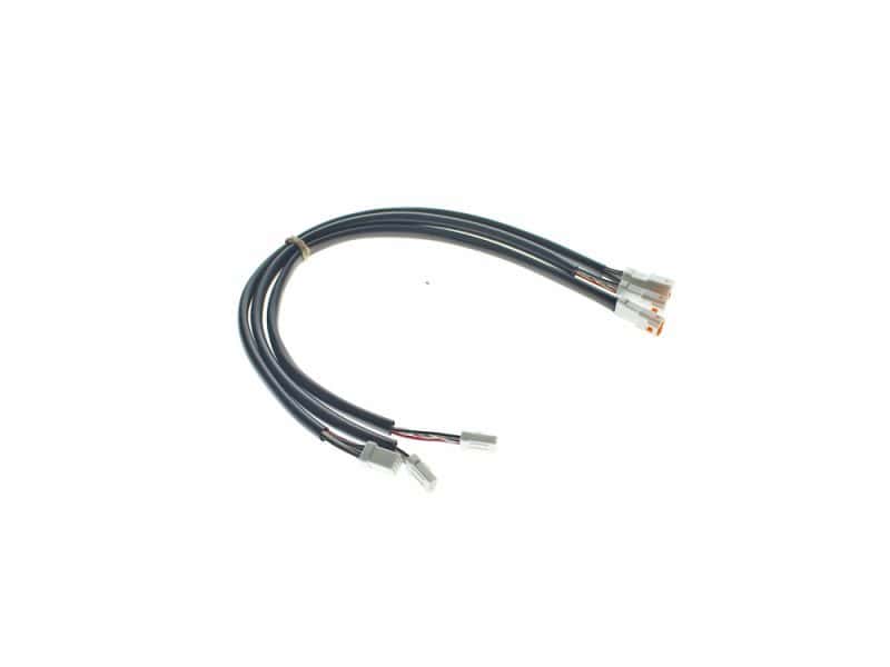 Wire harness for motorcycle LED lights and accessories, compatible with Revelry Motorcycles.
