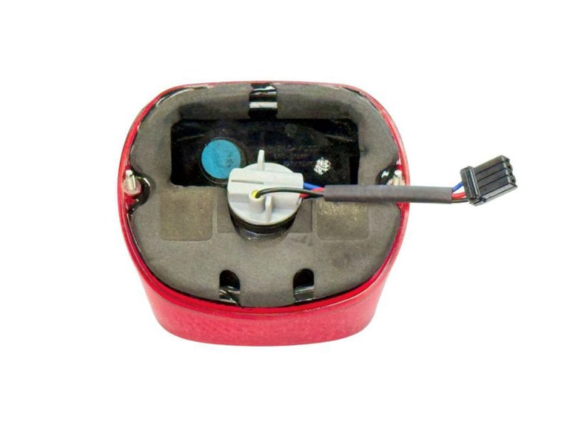 LED motorcycle tail light assembly with wiring for Revelry Motorcycles Australia.