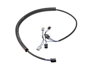 Sling Fuel Custom ECU wiring harness for motorcycle upgrades and performance.