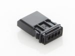 Battery connector for motorcycle electrical systems.