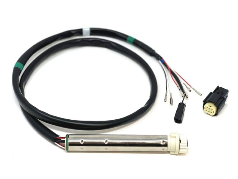 High-performance motorcycle temperature sensor with wiring harness for Revelry Motorcycles in Australia.
