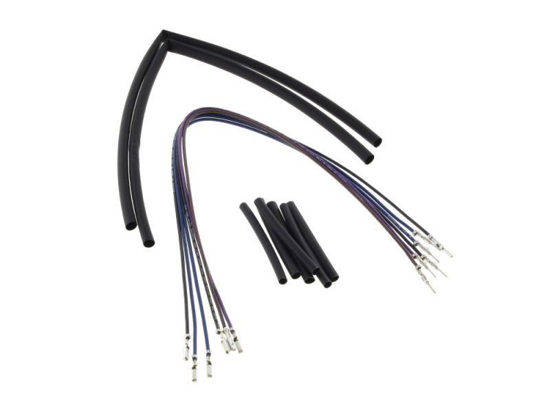 15in. Front Turn Signal Extension. Fits Big Twin 1996-2015. Flexible motorcycle wiring harness set with electrical connectors for Revelry Motorcycles.