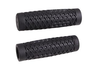 Rubber motorcycle handlebar grips for Revelry Motorcycles, durable and non-slip.