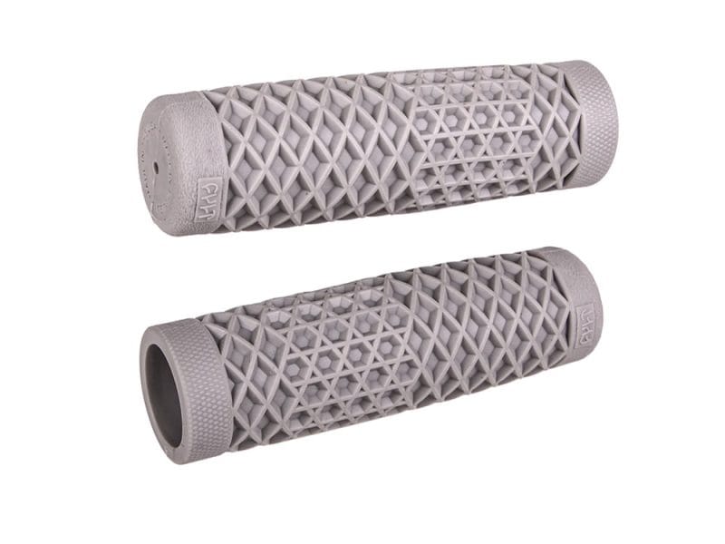 Vans/Cult 1in. Handgrips - Grey. Silicone motorcycle handlebar grips for enhanced grip and control.