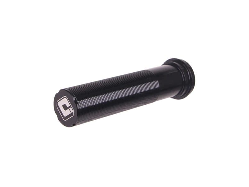 Aluminium motorcycle foot peg with textured grip, durable and lightweight for off-road riding.