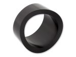 Black motorcycle spacer wheel part for Revelry Motorcycles, durable and high-quality.