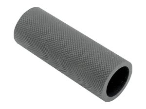 Rough black motorcycle handlebar grip for Revelry Motorcycles.
