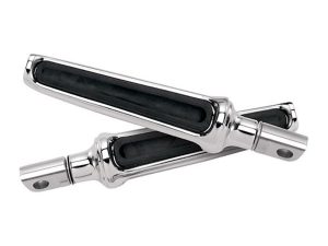Contour Footpegs with Universal Male Mount - Chrome.