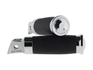 Contour Rubber Wrapped Footpegs - Chrome. Fits Softail 2018up Front Rider