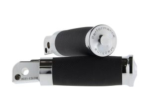 Contour Rubber Wrapped Footpegs - Chrome. Fits Softail 2018up Rear Passenger