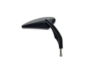 Black motorcycle rearview mirror for Revelry Motorcycles.