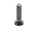 Stainless steel motorcycle screw for Revelry Motorcycles, durable fastener for custom bike builds.