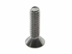 Stainless steel motorcycle screw for Revelry Motorcycles, durable fastener for custom bike builds.