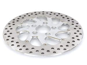 High-performance motorcycle brake disc, enhanced safety, suitable for custom bikes and cruisers.