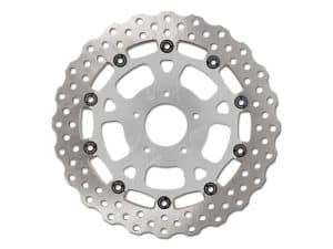 High-performance motorcycle disc brake rotor for Revelry Motorcycles Australia.