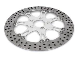 High-performance motorcycle brake disc for Revelry Motorcycles, durable and lightweight.