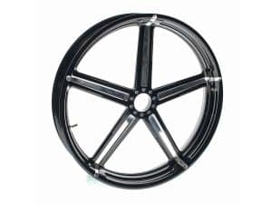 Aluminium motorcycle wheel rim for custom Harley Davidson bikes.