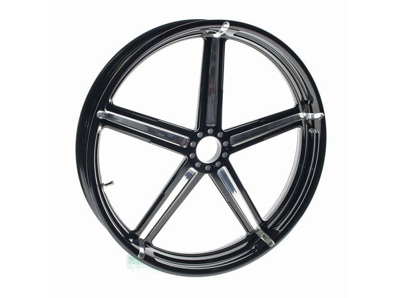 Aluminium motorcycle wheel rim for custom Harley Davidson bikes.
