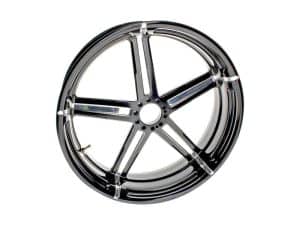 Chrome motorcycle wheel rim for Revelry Motorcycles, premium motorcycle parts Australia.