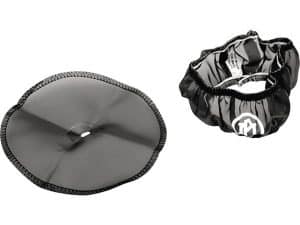 Reflective motorcycle decal and protective cover for motorcycle components.