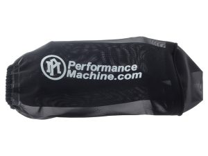 PerformanceMachine motorcycle handlebar grips with black cover.
